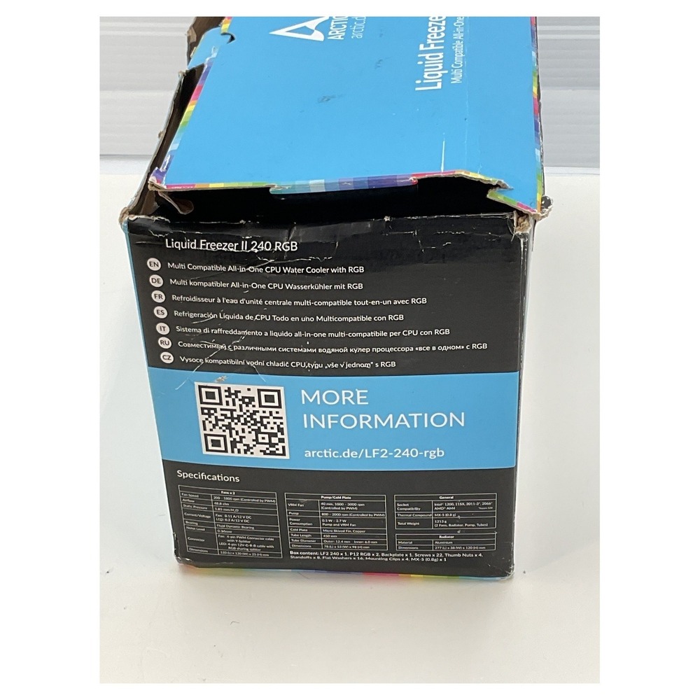 Arctic Liquid Freezer II‎ 240 RGB AIO Water Cooler - Picture 4 of 4